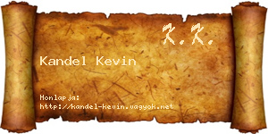 Kandel Kevin névjegykártya